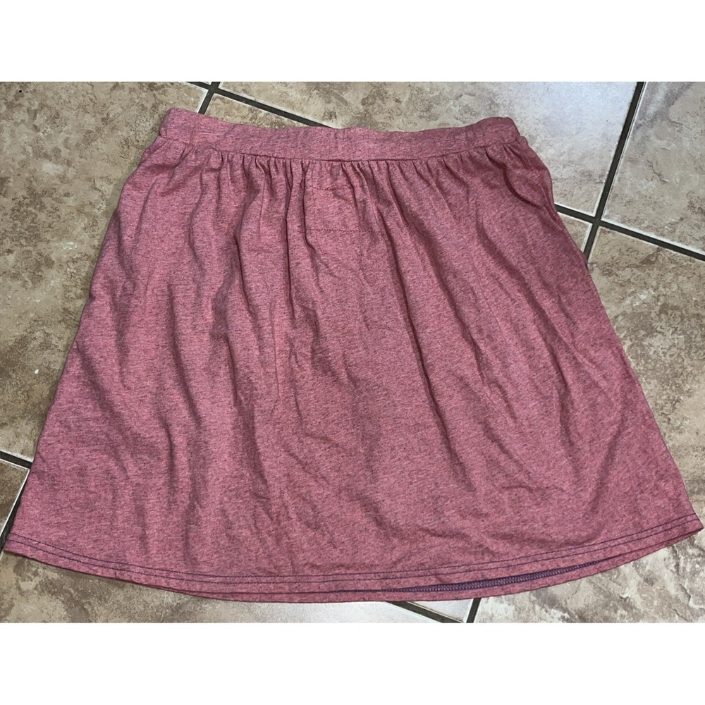 2- Double D RanchShort Pull On Skirts Pink & Gray Embroidered Sz Med Tie Waist - Picture 3 of 16